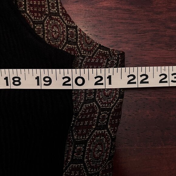 Structure Mens Vest Lg Vtg Italy Wool Blend Tapestry Sweater Academia Heritage - Picture 9 of 11